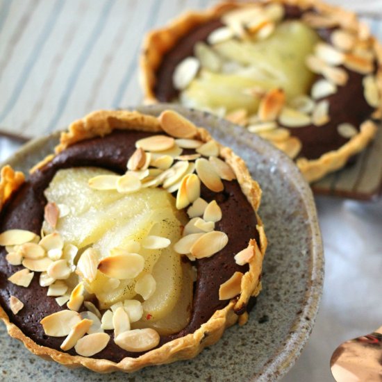 pear tartelettes belle helene