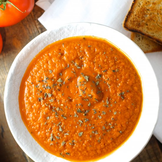 Vegan Tomato Basil Soup