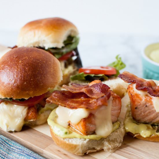 Salmon BLT Sliders