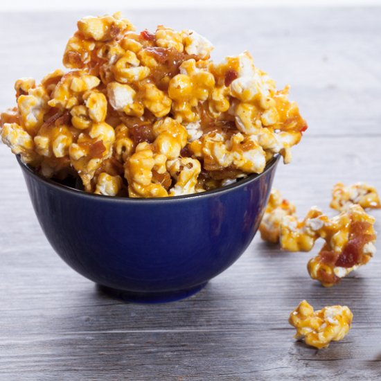 Spicy Bacon Caramel Corn