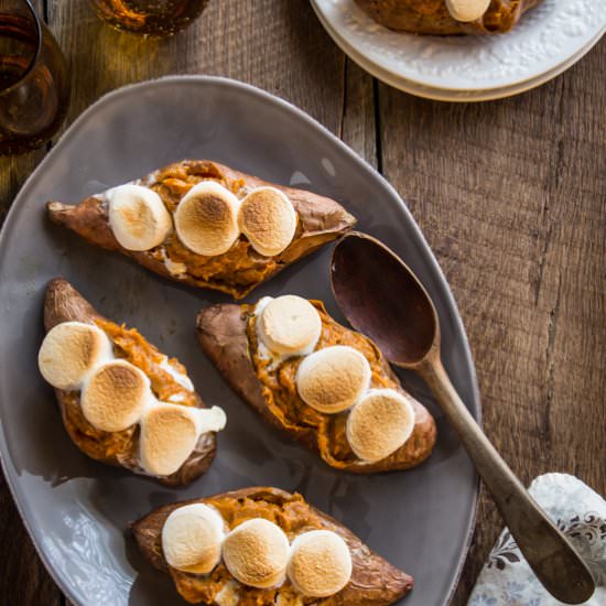 Twice Baked Sweet Potatoes