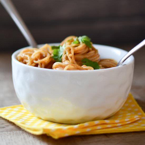 Quick Peanut Noodles