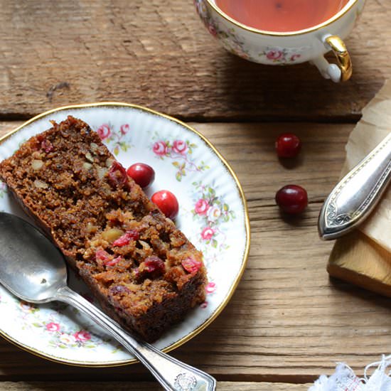 Paleo Cranberry-Pecan Loaf