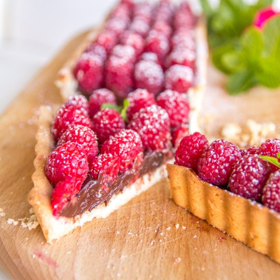 Raspberry-Chocolate Tart