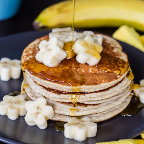 Banana protein pancakes