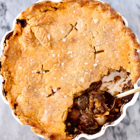 Beef burgandy pot pies