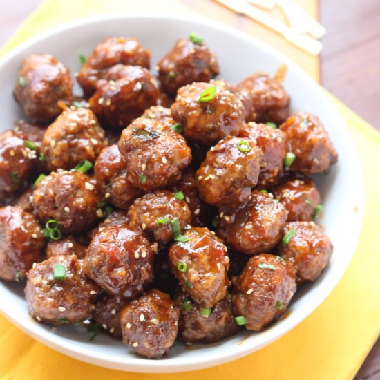 Crockpot Sesame Meatballs