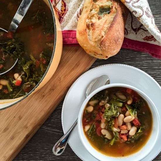 Kale, Sausage, & Cannellini Soup