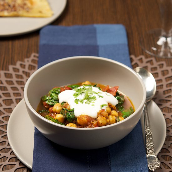 Spinach and Chickpea Curry