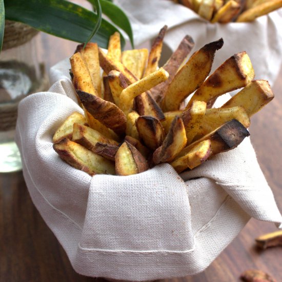 Cajun-roasted sweet potato fries