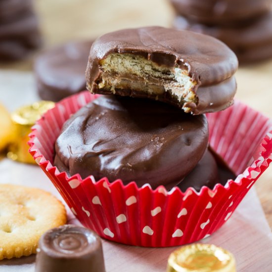 Rolo Stuffed Ritz Crackers