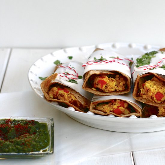 Paneer Bhurji Rolls