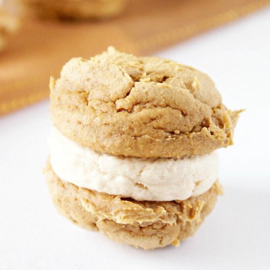 Pumpkin Peanut Butter Whoopie Pies