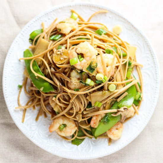 Shrimp Stir Fry with Noodles