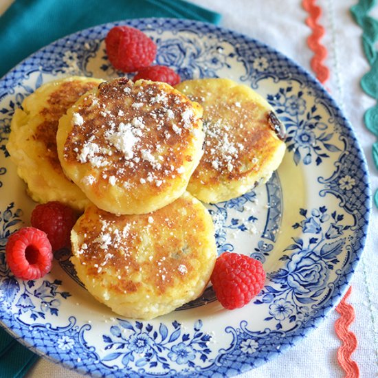 Syrniki Farmers Cheese Pancakes