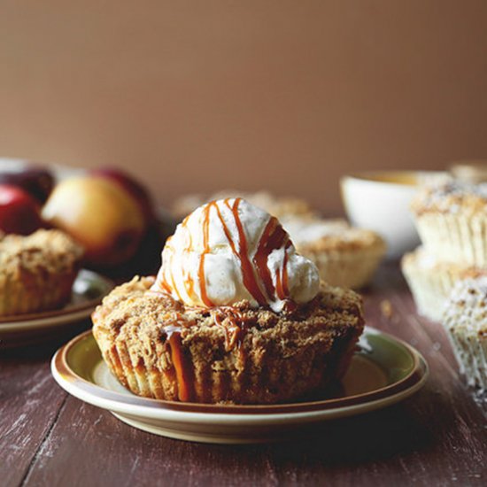 Salted Caramel Apple Buckles