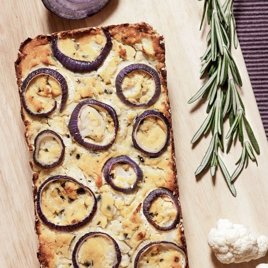 Cauliflower bread loaf