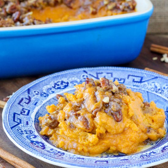 Sweet Potato Casserole Lightened Up