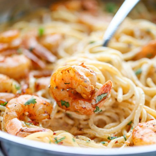 Bang Bang Shrimp Pasta