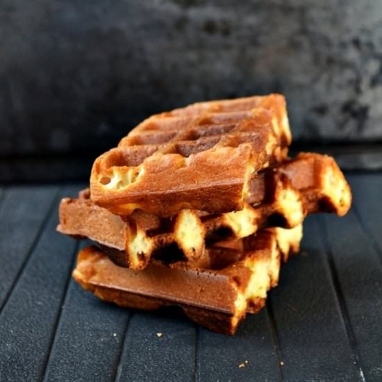 Lemon Cornmeal Waffles