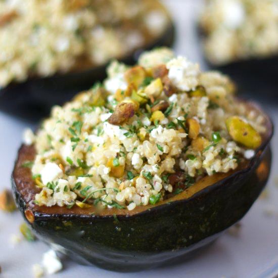 Quinoa Stuffed Acorn Squash