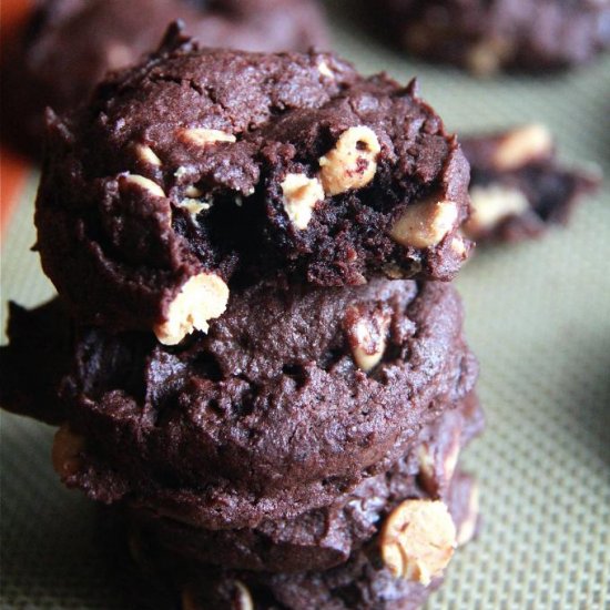 Double Chocolate Double PB Cookies