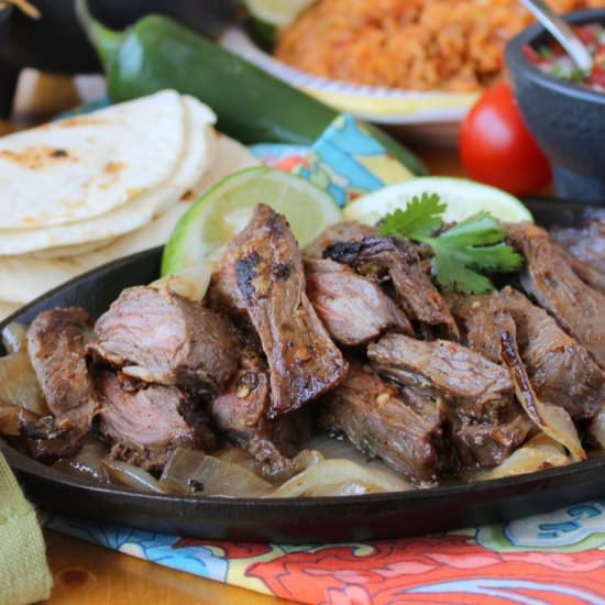 Authentic Steak Fajitas