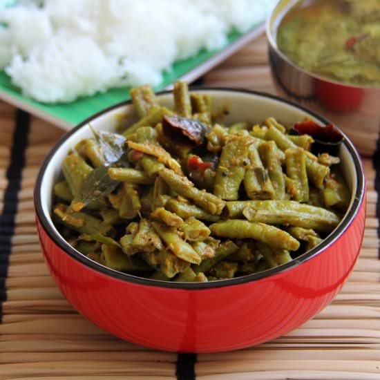 Long beans dry curry