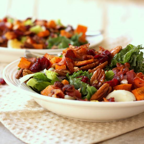 Autumn Cobb Salad with Smoky Maple