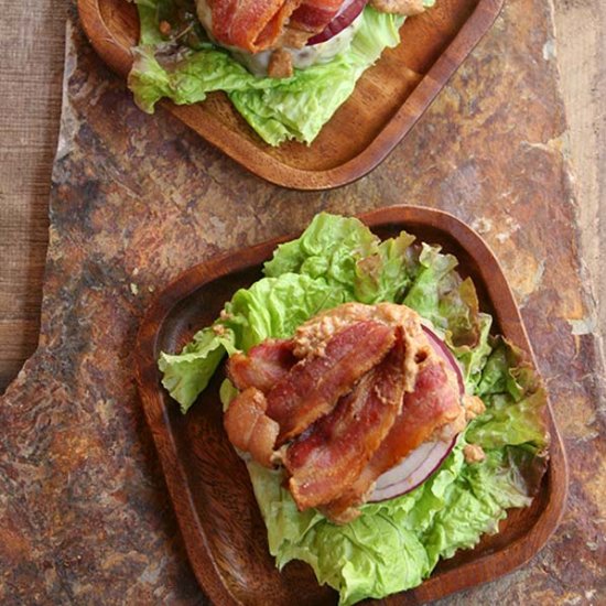 Almond Butter Bacon Burger