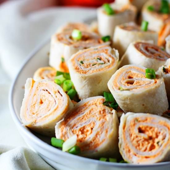 Five Ingredient Buffalo Pinwheels