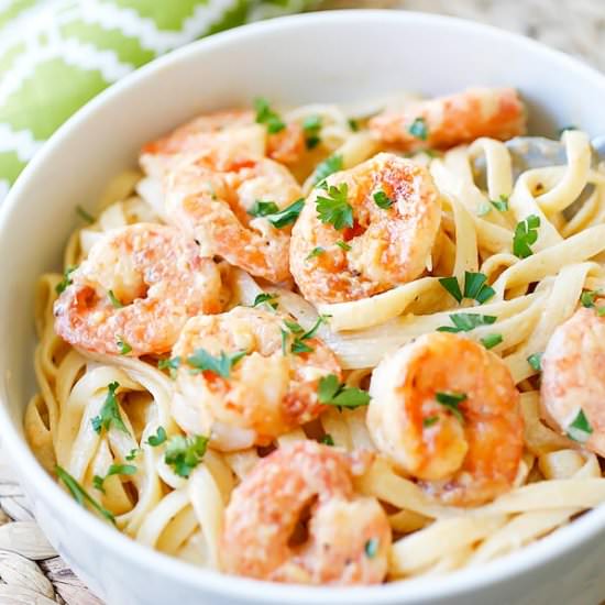 Crispy Shrimp Pasta