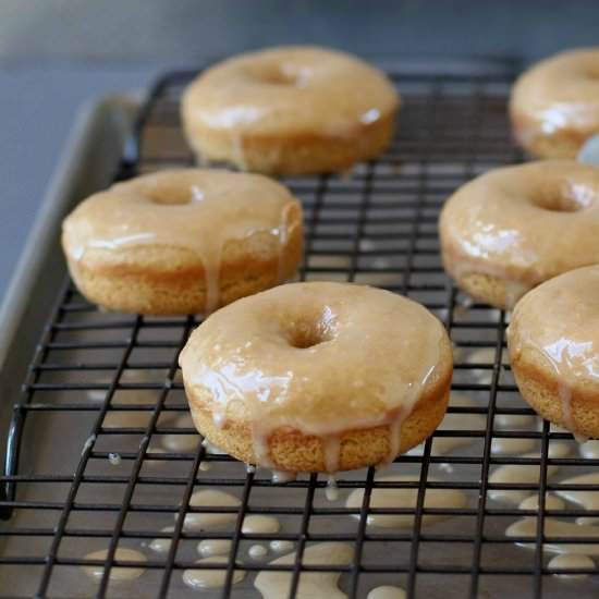 Baked Coffee Glazed Coffee Doughnut