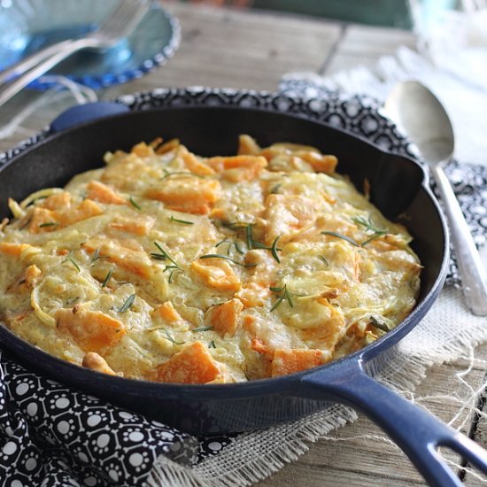 Butternut Squash Skillet Pie