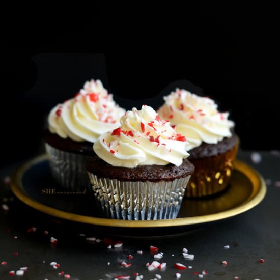 Chocolate Peppermint Cupcakes