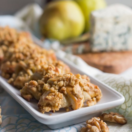 Pear Blue Cheese Walnut Rugelach