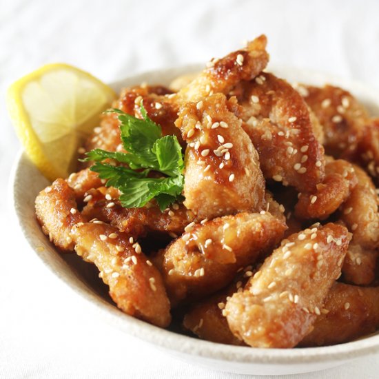 Pan-fried Honey Lemon Chicken