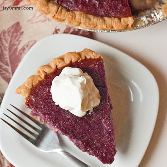 Purple Sweet Potato Pie