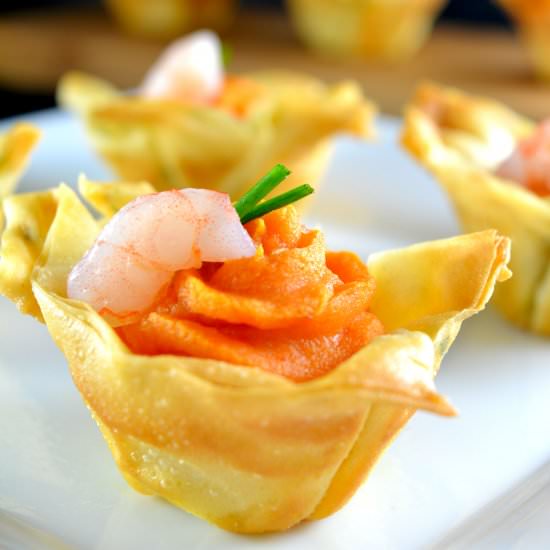 Shrimp and Sweet Potato Appetizer