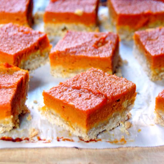 Pumpkin Pie Oatmeal Bars