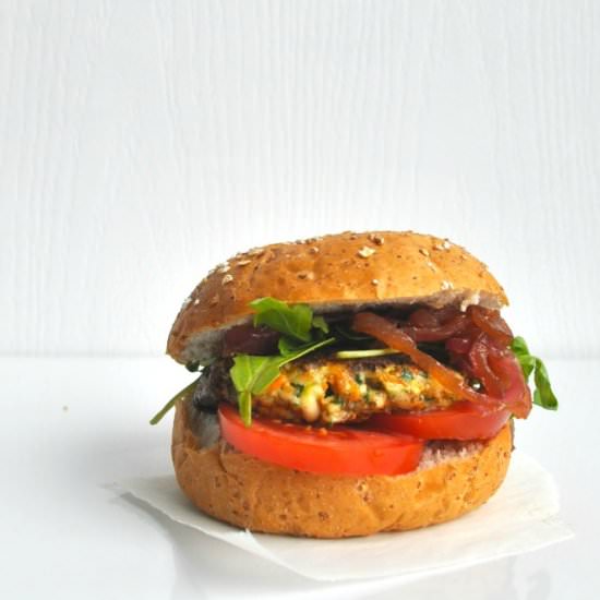 Haloumi Veggie Burger