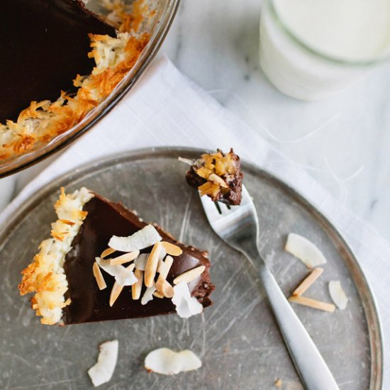 Gluten Free Chocolate Coconut Pie