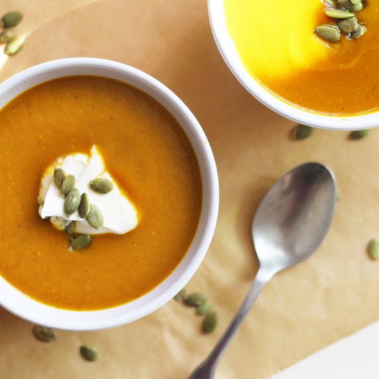 Slightly Spicy Squash Soup