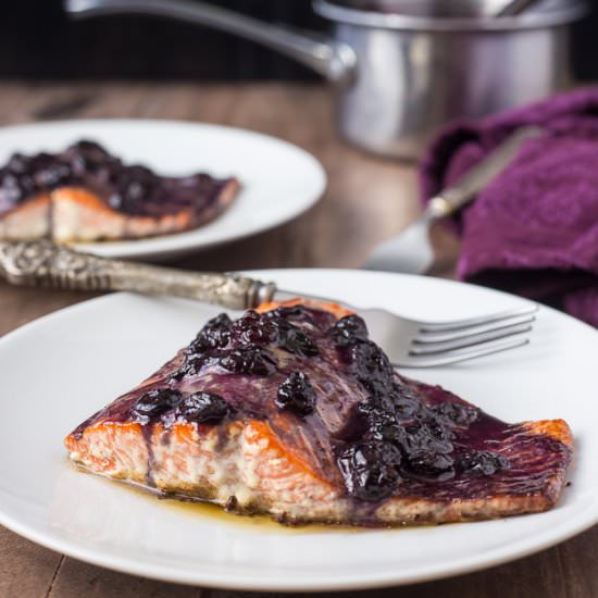 Bourbon glazed salmon