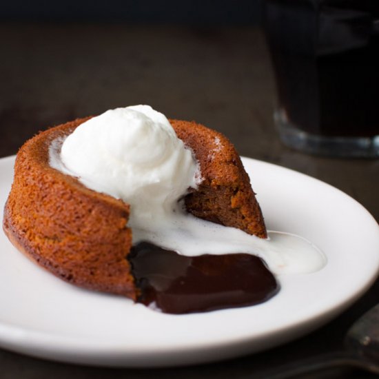 Molten Dulce de Leche Cake