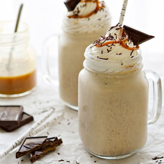 Salted Caramel Milkshakes