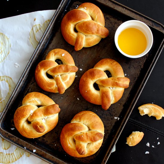 Brown Butter Soft Pretzels