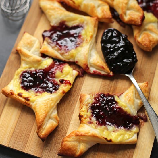 Blueberry and Custard Danish