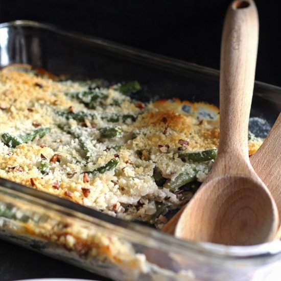 Gorgonzola Green Bean Casserole