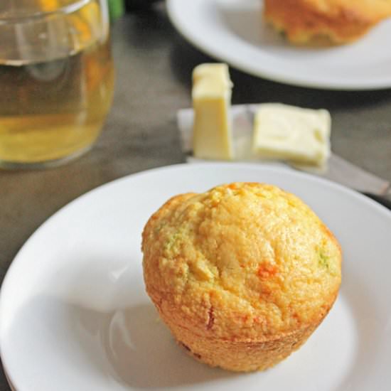 Jalapeno Cheddar Corn Muffins